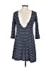 Lush Stripes Blue Casual Dress Size S (estimated) - photo 2