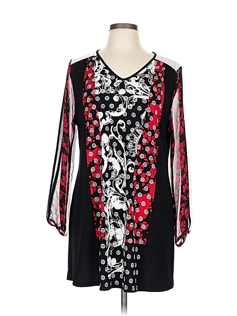 Pre-owned Style & Co Long Sleeve Blouse In Black