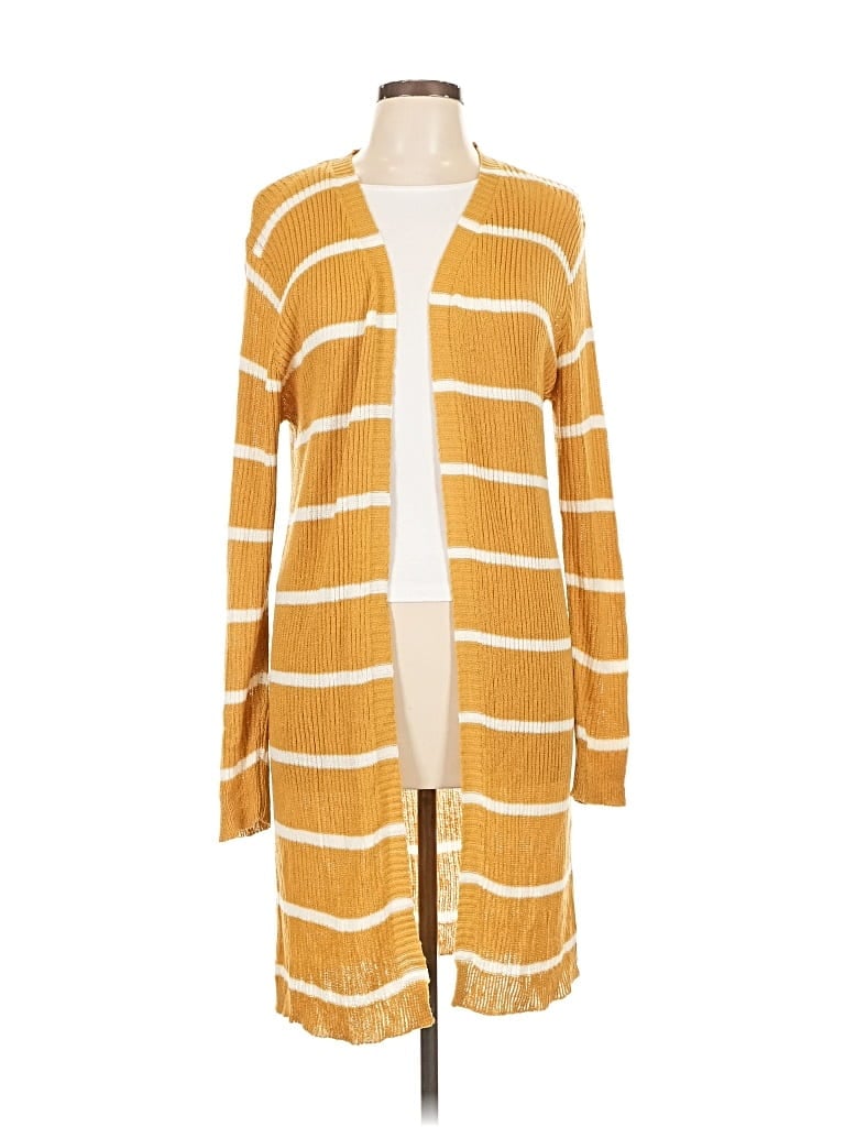 Pre-owned Doe & Rae Cardigan Sweater In Yellow