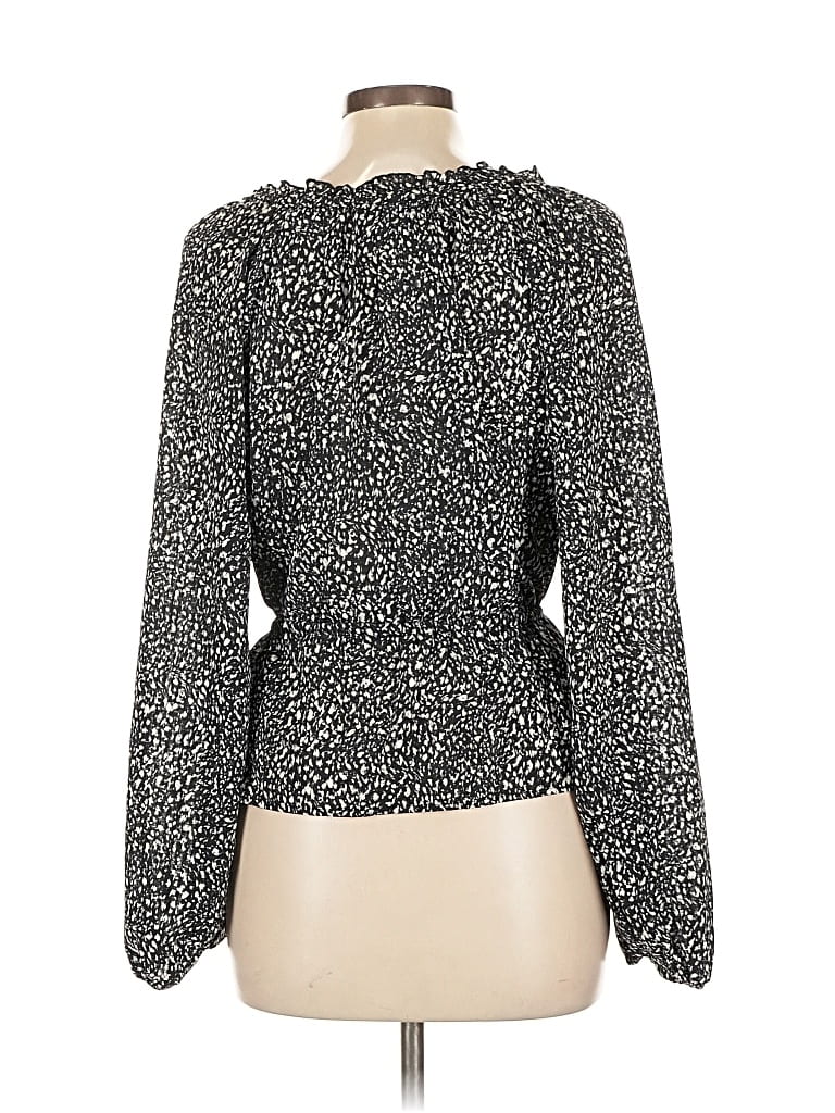 UNIVERSAL THREAD Pre-owned Long Sleeve Blouse In Black