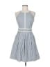 I.N. San Francisco Stripes Blue Casual Dress Size 7 - photo 1