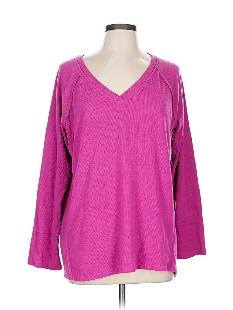 Click to view more detailed imagery on our partner's website Pre-owned Wildfox 3/4 Sleeve T-shirt In Purple