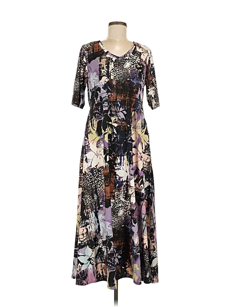 Attitudes By Renee Casual Dress In Purple