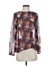 Just Fab 100% Polyester Burgundy Long Sleeve Blouse Size XS - photo 1