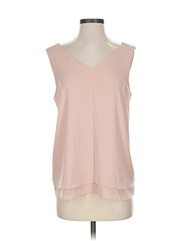 Pre-owned Ann Taylor Factory Sleeveless Blouse In Pink