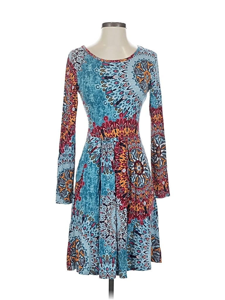 Pre-owned Unbranded Casual Dress In Blue