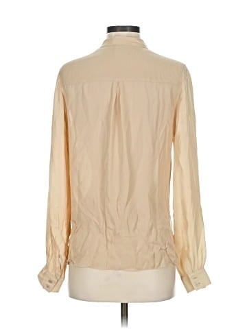 Haute Hippie Long Sleeve Silk Top (view 2)