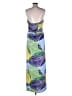 BCBGMAXAZRIA Tropical Blue Purple Casual Dress Size M - photo 2