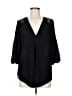 Soho 100% Polyester Black 3/4 Sleeve Blouse Size M - photo 1