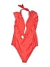 Wolf & Whistle Solid Red One Piece Swimsuit Size 14B/C - photo 2