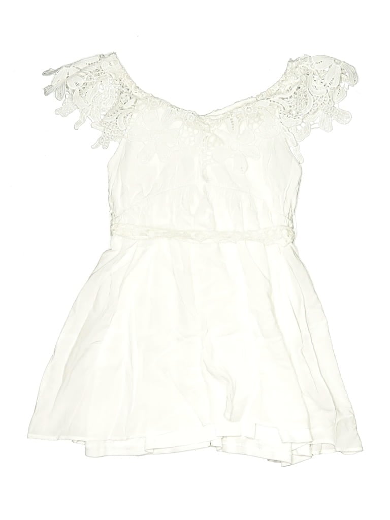 Pre-owned Assorted Brands Kids' Dress In White