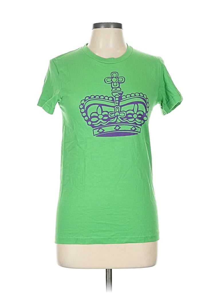 Pre-owned American Apparel Short Sleeve T-shirt In Green