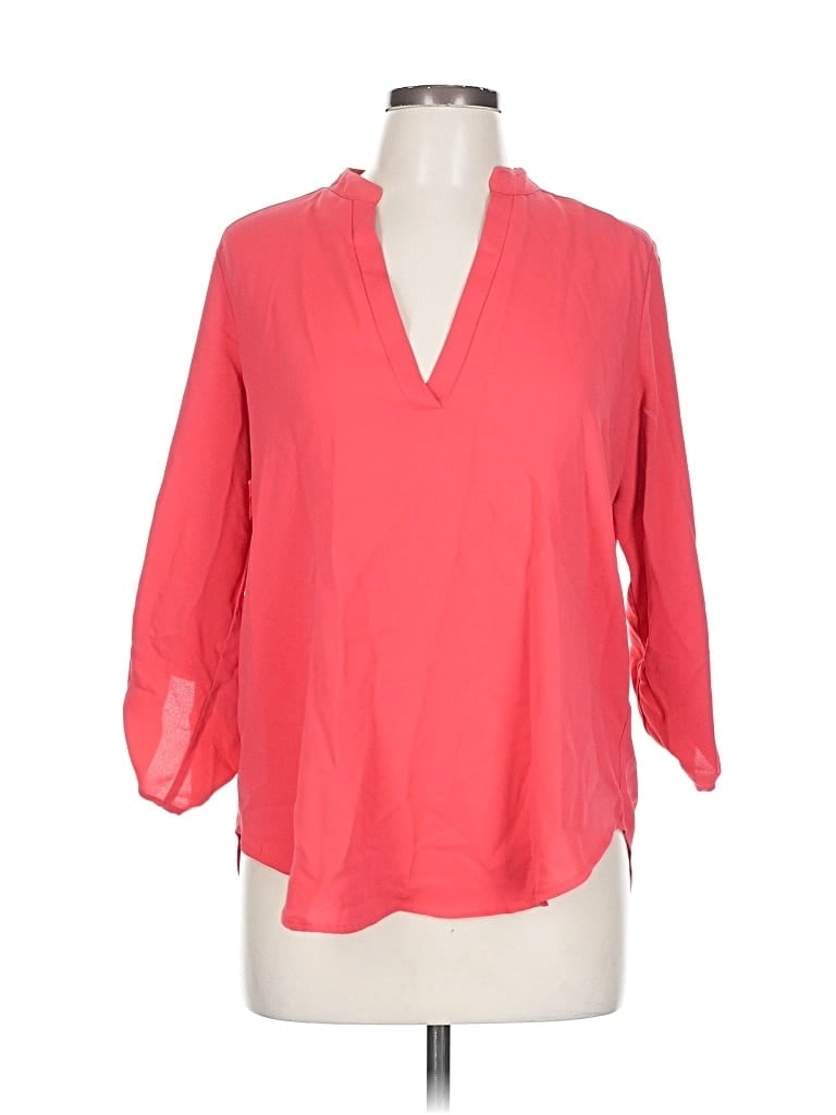 Pre-owned Lush 3/4 Sleeve Blouse In Pink