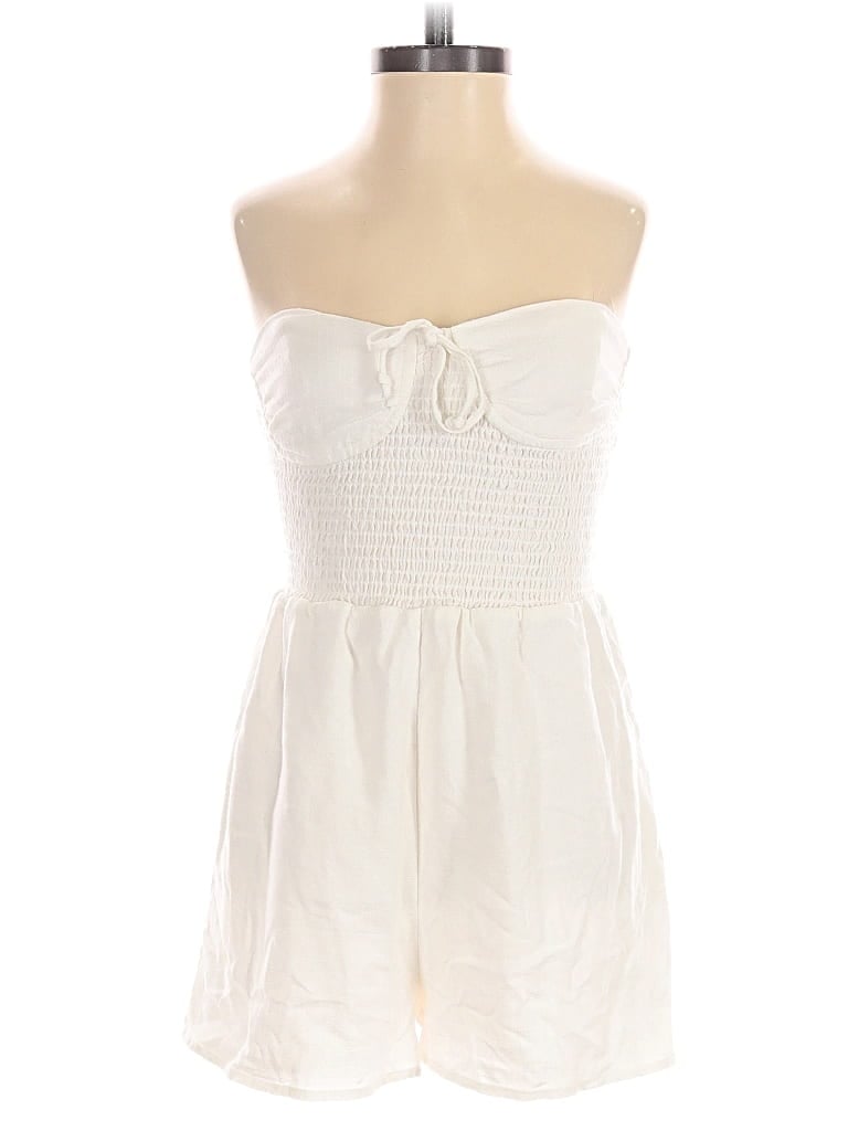 Pre-owned La Hearts Romper In White