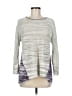 Nic + Zoe Silver Pullover Sweater Size M - photo 1