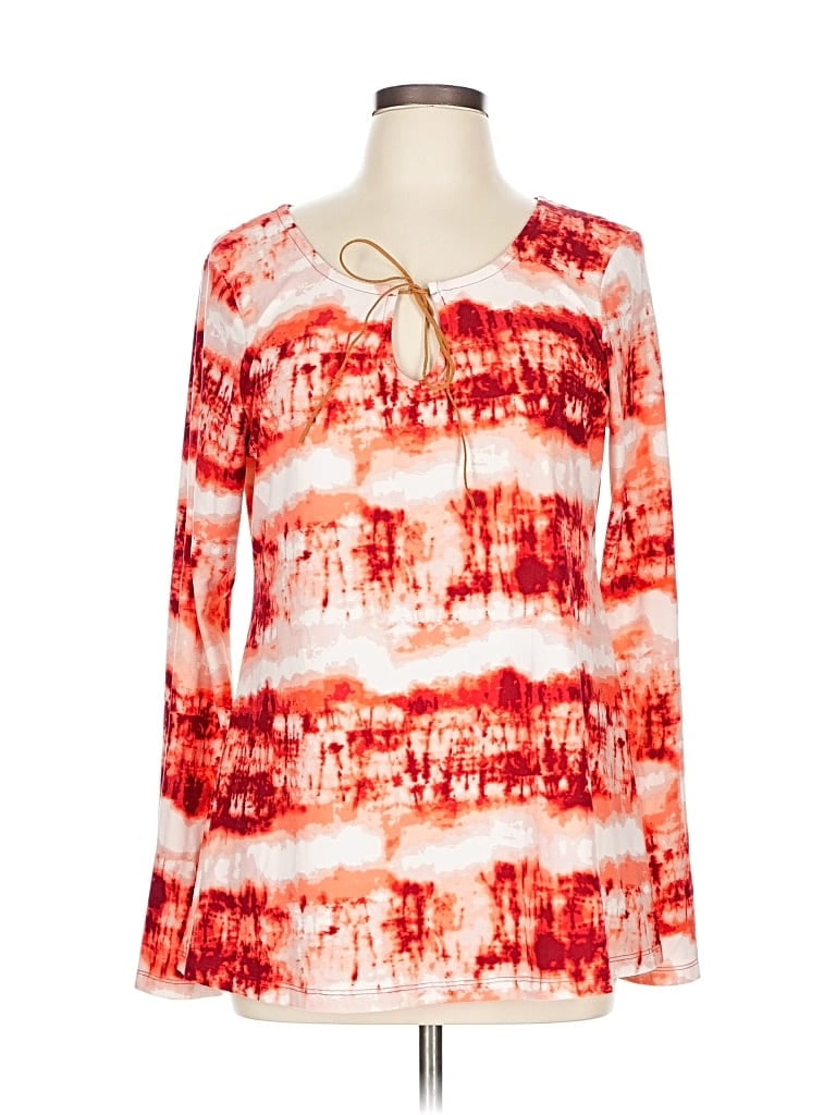 Pre-owned Bobbie Brooks Long Sleeve Blouse In Red