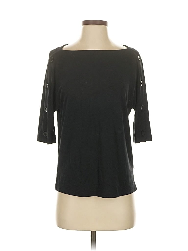 Pre-owned Ann Taylor Factory 3/4 Sleeve T-shirt In Black
