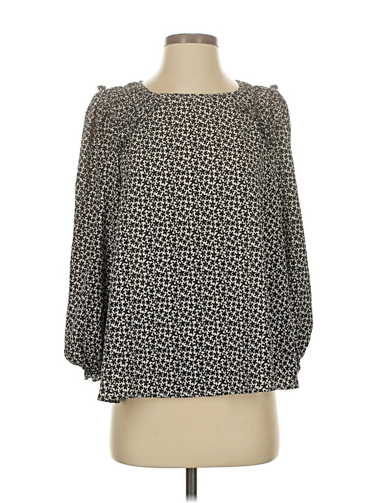 Pre-owned Max Studio 3/4 Sleeve Blouse In Gray