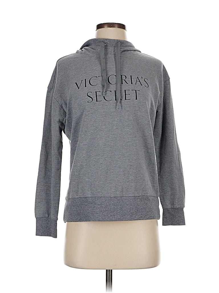 Pre-owned Victoria's Secret Pullover Hoodie In Gray