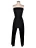 Aqua 100% Polyester Solid Black Jumpsuit Size XS - photo 1