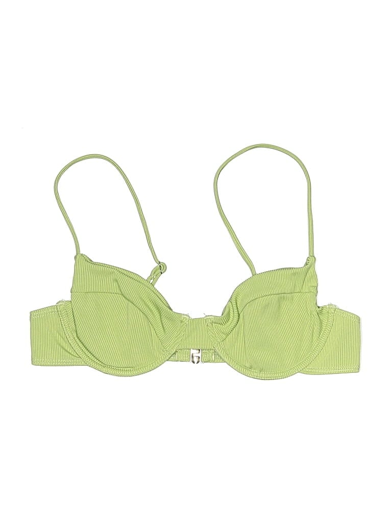 Pre-owned Unbranded Swimsuit Top Green Swimwear
