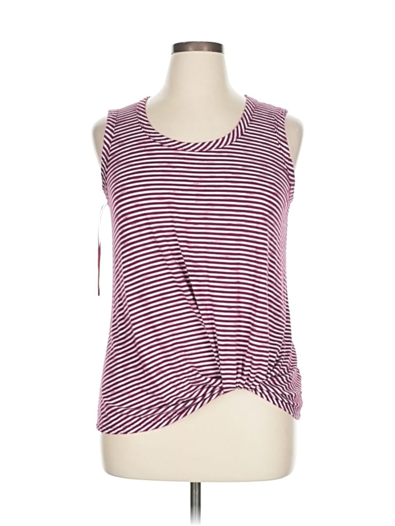 Pre-owned Nine Britton Sleeveless T-shirt In Burgundy