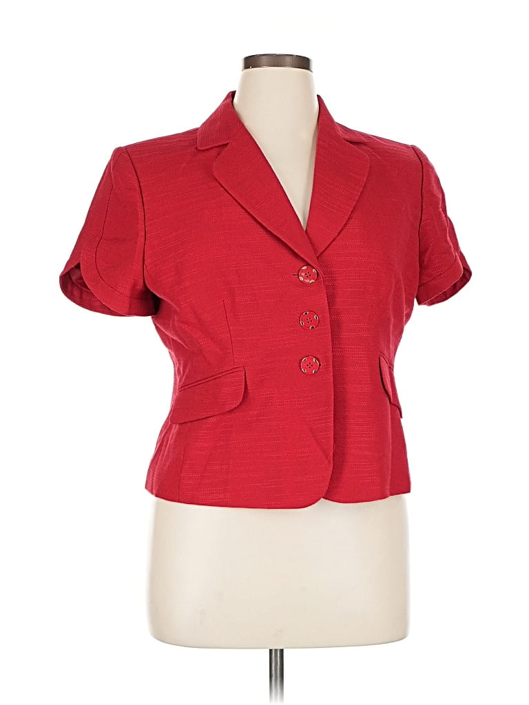 Pre-owned Tahari By Asl Blazer Jacket In Red