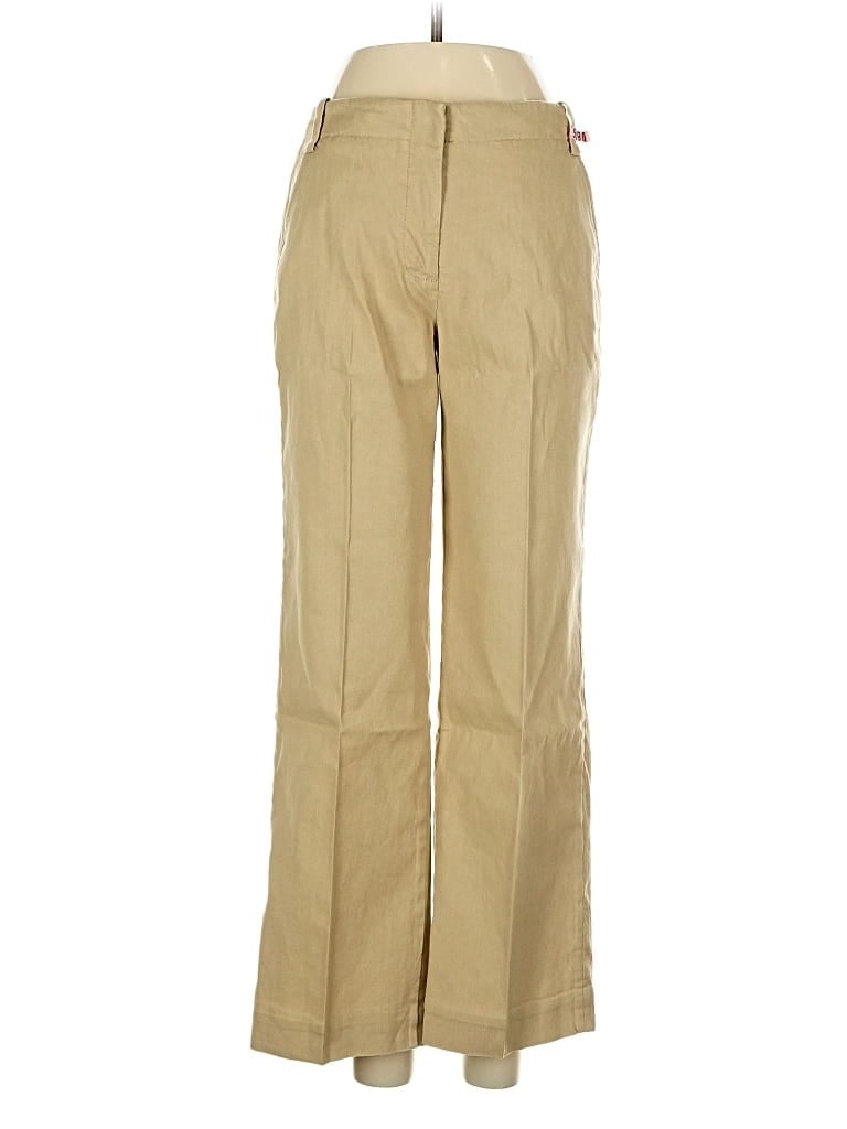 Pre-owned Ann Mashburn Linen Pants In Brown