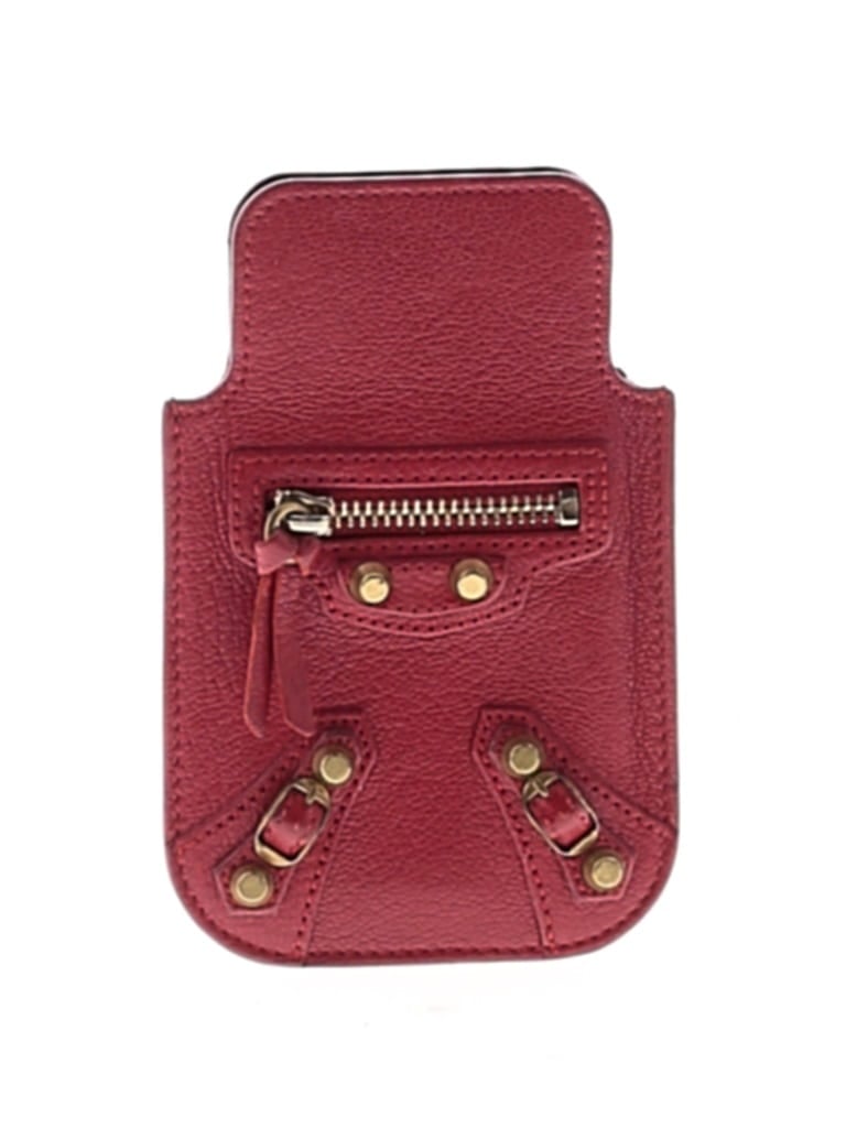 Click to view more detailed imagery on our partner's website Pre-owned Balenciaga Leather Card Holder In Red
