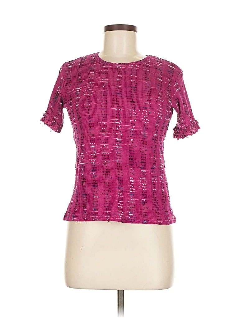 Pre-owned Zara W&b Collection Short Sleeve T-shirt In Pink