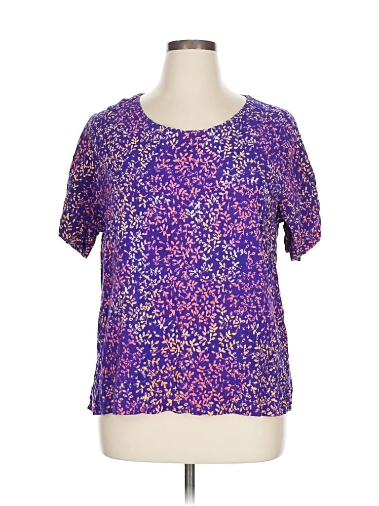 Pre-owned Assorted Brands Short Sleeve T-shirt In Purple