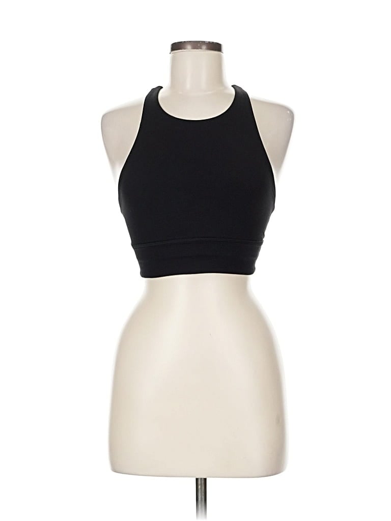 Pre-owned Lululemon Athletica Tank Top Black Halter Neckline Tops