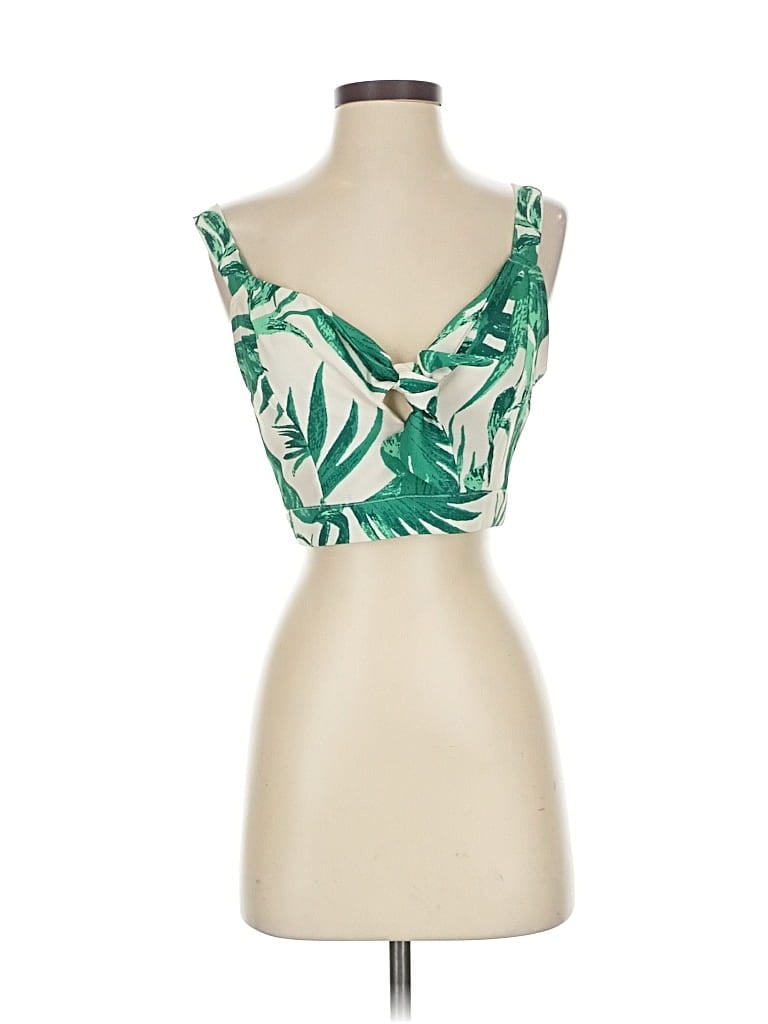 Pre-owned Vici Sleeveless Blouse In Green