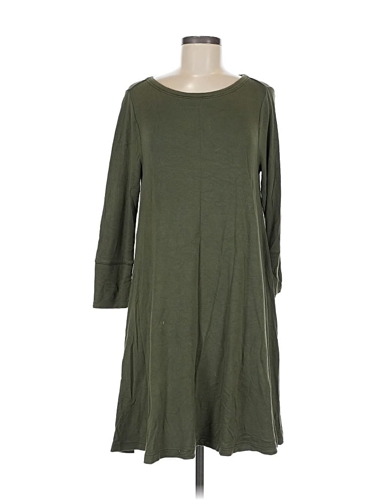 Pre-owned Lou & Grey Casual Dress In Green