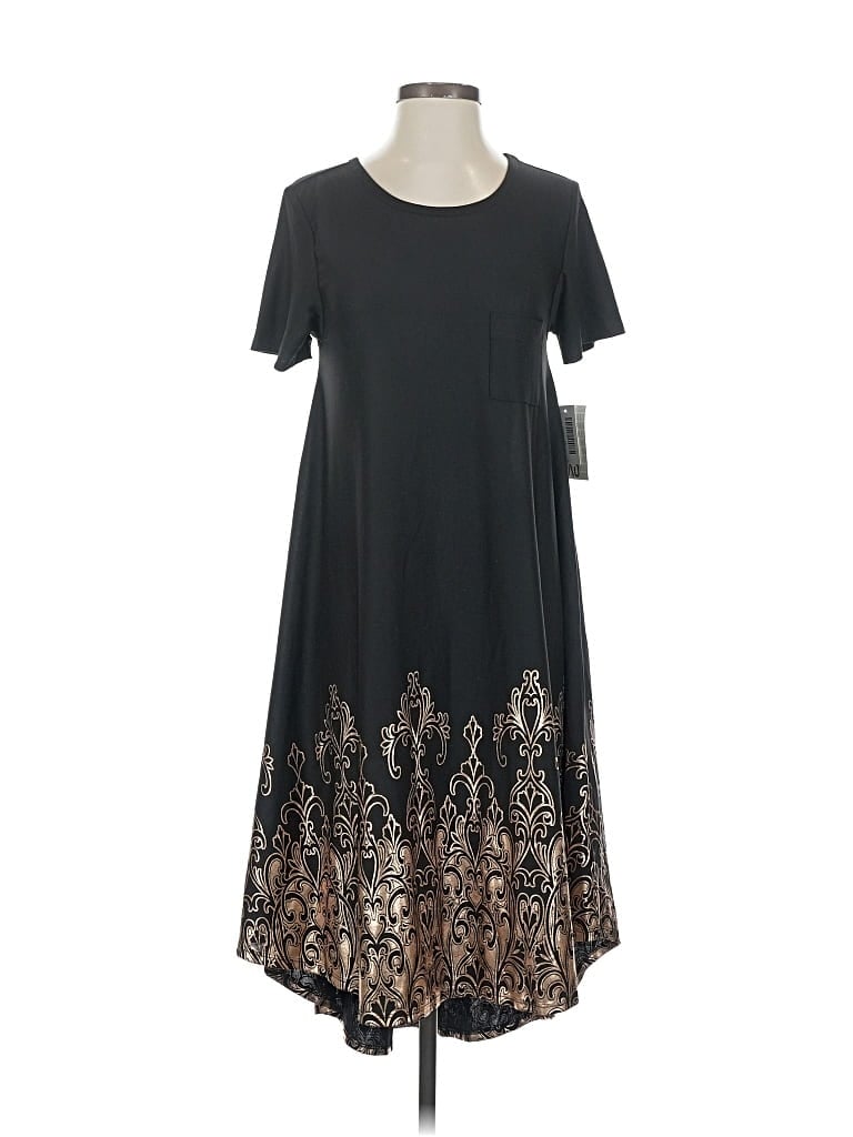 Pre-owned Lularoe Casual Dress In Black