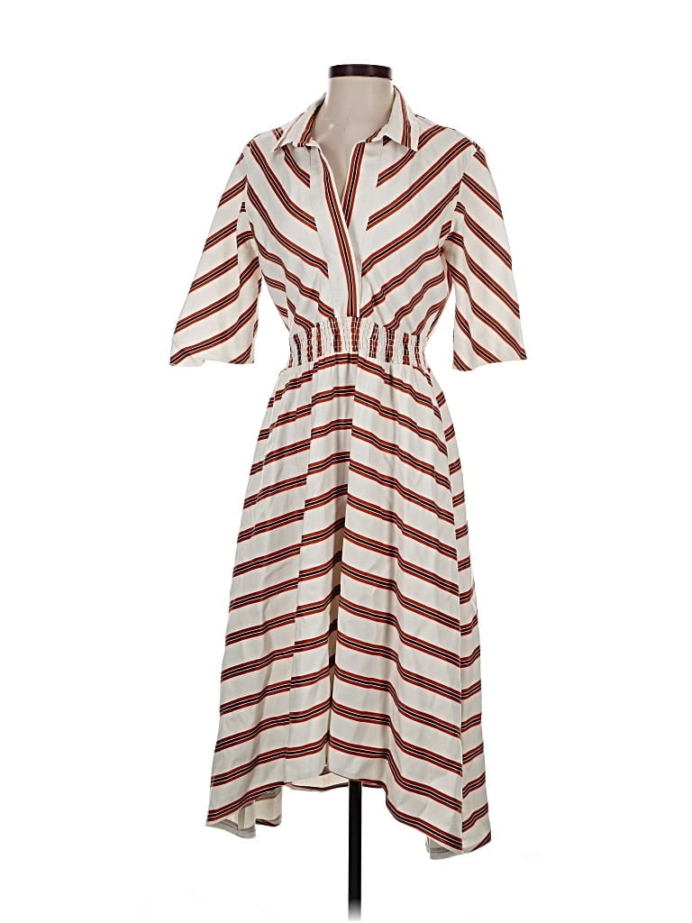 Pre-owned Maje Casual Dress In White