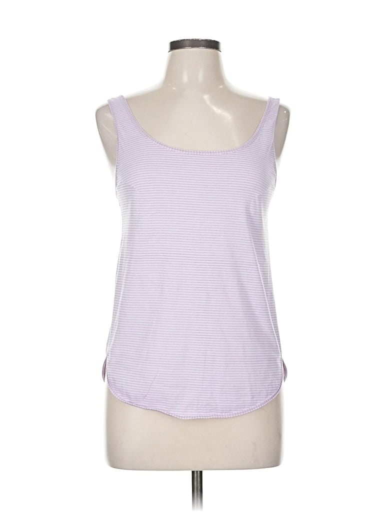 Pre-owned Lululemon Athletica Tank Top Purple Scoop Neck Tops