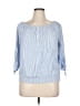 Alyx 100% Rayon Blue 3/4 Sleeve Blouse Size 1X - photo 1
