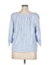 Alyx 100% Rayon Blue 3/4 Sleeve Blouse Size 1X - photo 2