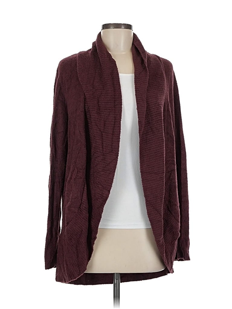 Pre-owned Max & Mia Cardigan Sweater In Burgundy