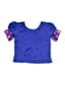Assorted Brands Purple Blue Short Sleeve Blouse Size 10 - photo 2