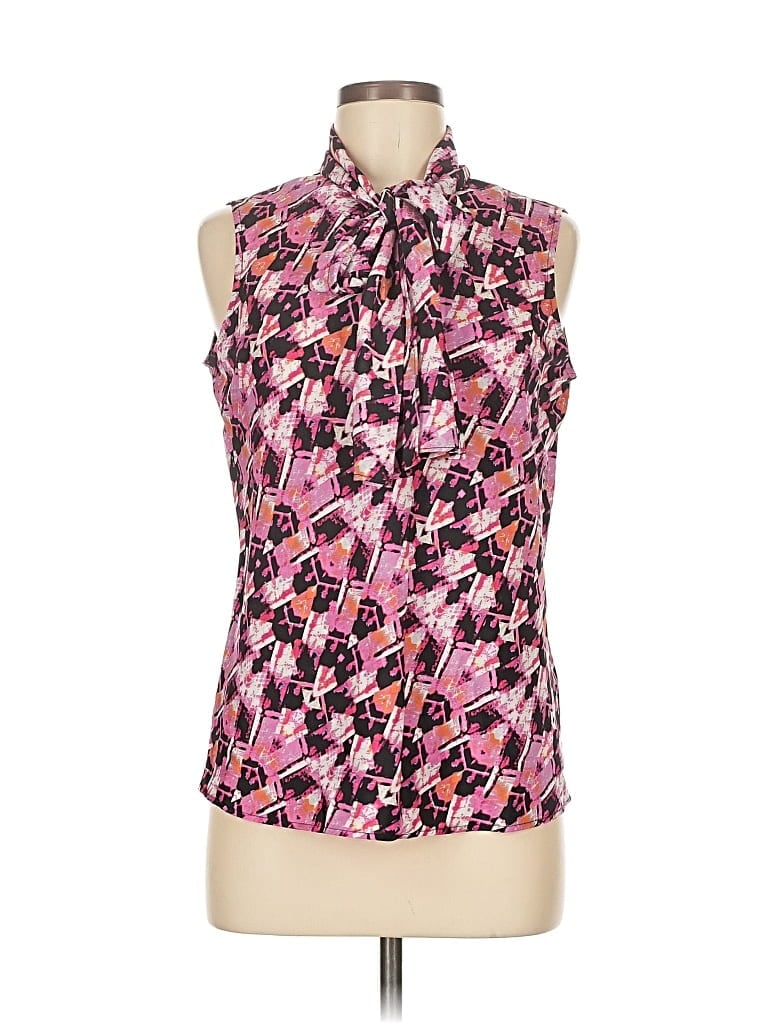 BLACK LABEL BY EVAN PICONE Pre-owned Sleeveless Blouse In Pink
