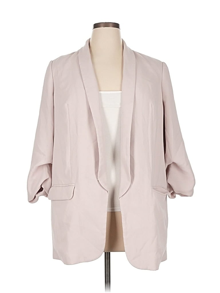 Pre-owned Express Outlet Blazer Jacket In White