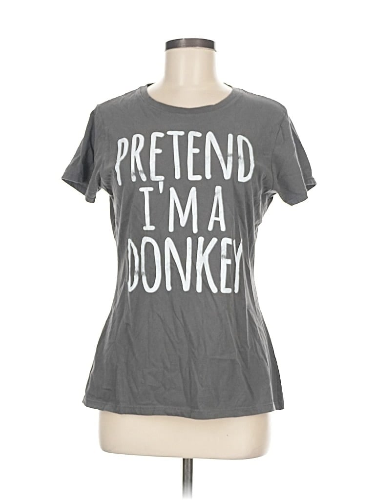 PORT & COMPANY Pre-owned Short Sleeve T-shirt In Gray