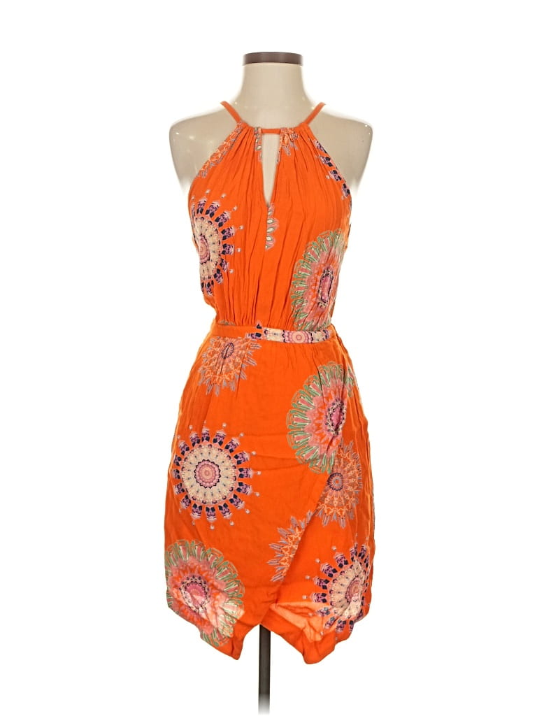 Pre-owned Floreat Cocktail Dress In Orange