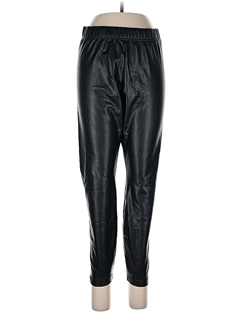 Pre-owned Old Navy Faux Leather Pants In Black