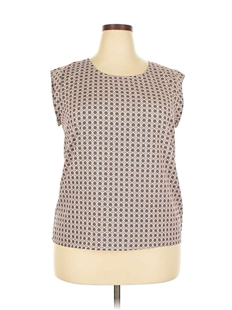 Pre-owned Merona Sleeveless Blouse In Gray