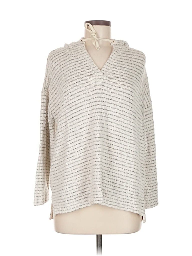 Pre-owned Lou & Grey For Loft Pullover Sweater In Silver