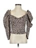 Zara Brown 3/4 Sleeve Blouse Size XS - photo 1