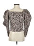 Zara Brown 3/4 Sleeve Blouse Size XS - photo 2